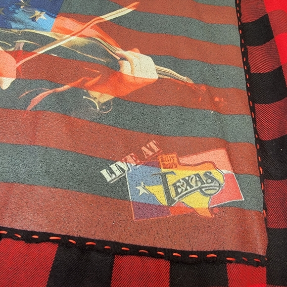 Madewell CUSTOM Front Tie Red Black Buffalo Plaid Flannel Shirt Charlie Daniel's - Picture 7 of 16